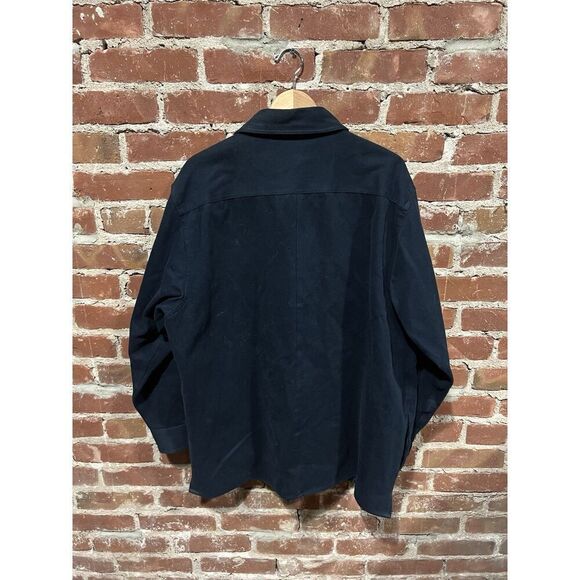 Levi Mens Blue Long Sleeve Button Up Heavy Shirt Size XL - Picture 2 of 3
